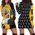 Black Star Soul Eater Hoodie Dress Anime Art Mix With Skull Pattern Style