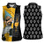 Black Star Soul Eater Women Sleeveless Polo Shirt Anime Art Mix With Skull Pattern Style