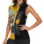 Black Star Soul Eater Women Sleeveless Polo Shirt Anime Art Mix With Skull Pattern Style