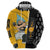 Black Star Soul Eater Zip Hoodie Anime Art Mix With Skull Pattern Style