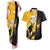 Evans Soul Eater Couples Matching Tank Maxi Dress and Hawaiian Shirt Anime Art Mix With Skull Pattern Style