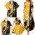 Evans Soul Eater Family Matching Summer Maxi Dress and Hawaiian Shirt Anime Art Mix With Skull Pattern Style