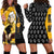 Evans Soul Eater Hoodie Dress Anime Art Mix With Skull Pattern Style