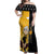 Evans Soul Eater Off Shoulder Maxi Dress Anime Art Mix With Skull Pattern Style