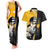 Death the Kid Soul Eater Couples Matching Tank Maxi Dress and Hawaiian Shirt Anime Art Mix With Skull Pattern Style