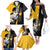 Death the Kid Soul Eater Family Matching Off The Shoulder Long Sleeve Dress and Hawaiian Shirt Anime Art Mix With Skull Pattern Style