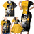 Death the Kid Soul Eater Family Matching Short Sleeve Bodycon Dress and Hawaiian Shirt Anime Art Mix With Skull Pattern Style