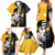 Death the Kid Soul Eater Family Matching Summer Maxi Dress and Hawaiian Shirt Anime Art Mix With Skull Pattern Style