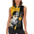 Death the Kid Soul Eater Women Sleeveless Polo Shirt Anime Art Mix With Skull Pattern Style