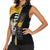 Death the Kid Soul Eater Women Sleeveless Polo Shirt Anime Art Mix With Skull Pattern Style