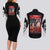 Zaraki Kenpachi TYBWA Bleach Couples Matching Long Sleeve Bodycon Dress and Long Sleeve Button Shirt Anime Style