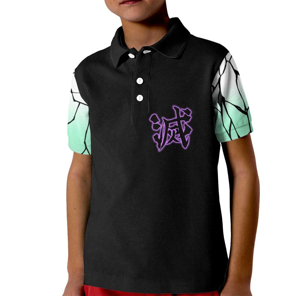 Kocho Shinobu Demon Slayer Kid Polo Shirt Anime Style