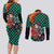 Tanjiro Sun Breathing - Demon Slayer Couples Matching Long Sleeve Bodycon Dress and Long Sleeve Button Shirt Anime Style