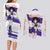 Sailor Saturn - Sailor Moon Couples Matching Long Sleeve Bodycon Dress and Long Sleeve Button Shirt Anime Style