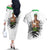 Roronoa Zoro - Straw Hat - One Piece Couples Matching Off The Shoulder Long Sleeve Dress and Hawaiian Shirt Anime Style