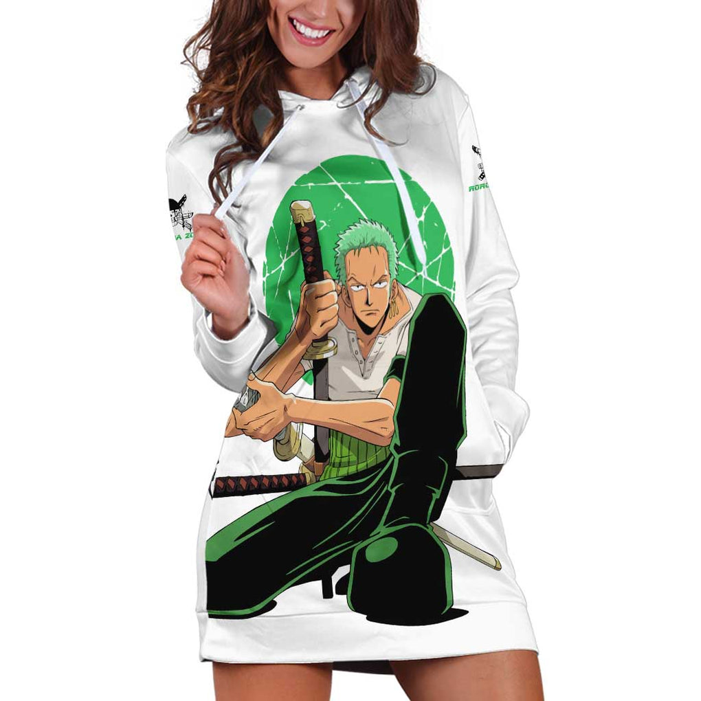 Roronoa Zoro - Straw Hat - One Piece Hoodie Dress Anime Style