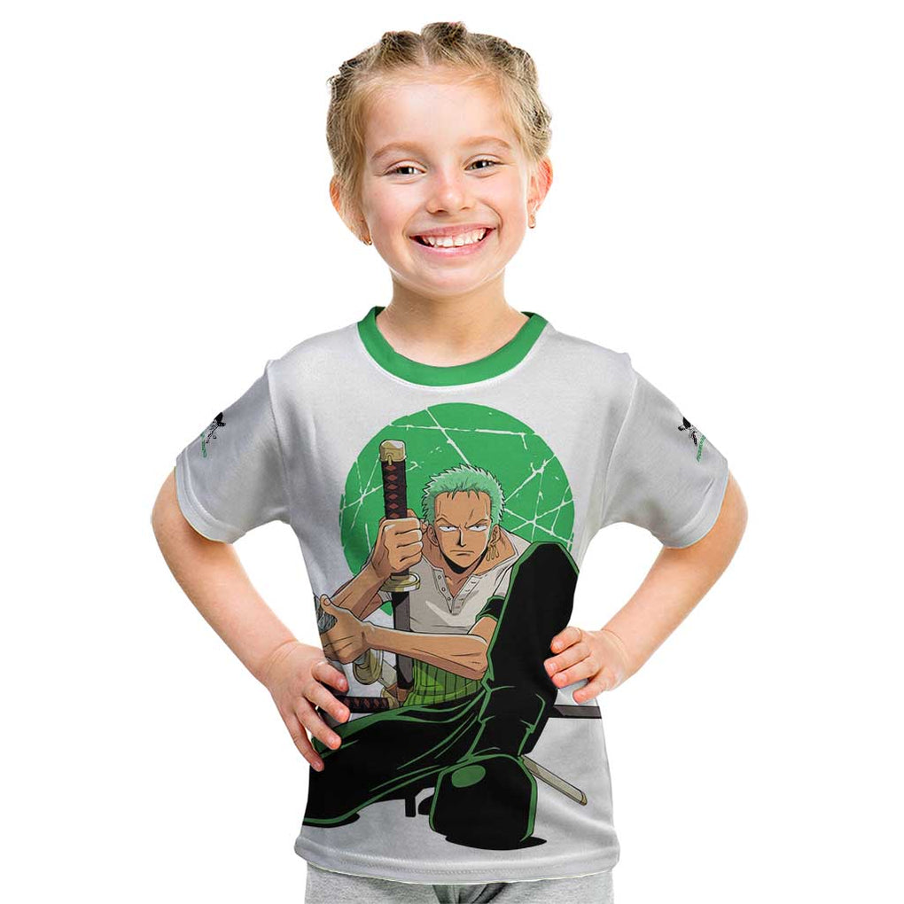 Roronoa Zoro - Straw Hat - One Piece Kid T Shirt Anime Style