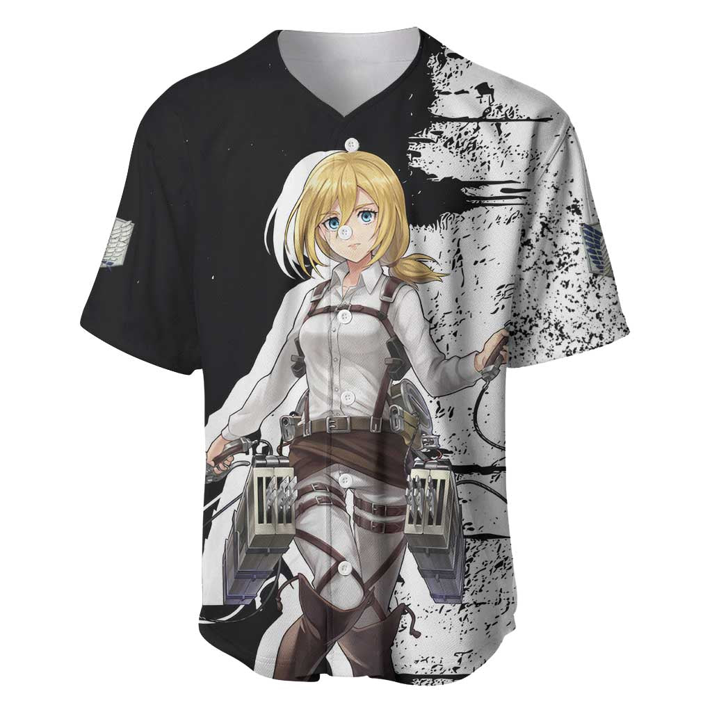 Historia Reiss - Attack On Titan Baseball Jersey Anime Style