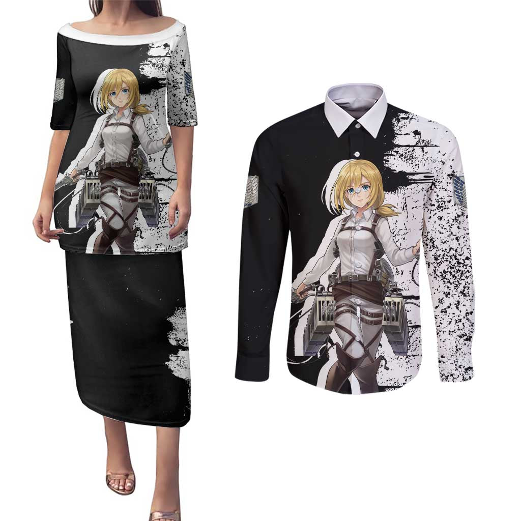 Historia Reiss - Attack On Titan Couples Matching Puletasi and Long Sleeve Button Shirt Anime Style