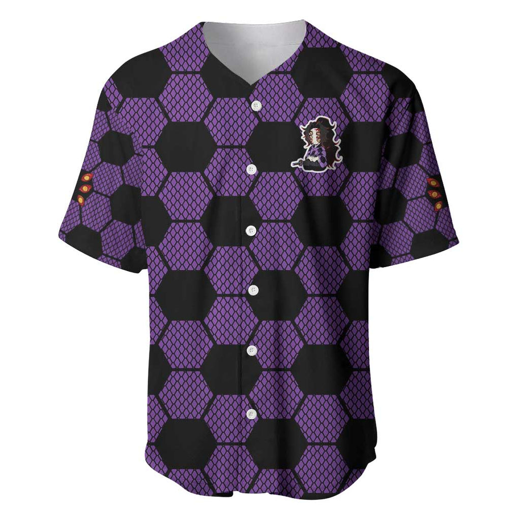 Kokushibo Mix Uniform - Demon Slayer Baseball Jersey Anime Style