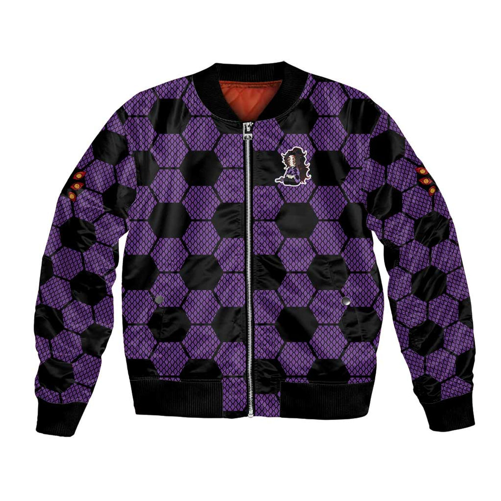 Kokushibo Mix Uniform - Demon Slayer Bomber Jacket Anime Style