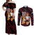 Edward Wong - Cowboy Bebop Couples Matching Off Shoulder Maxi Dress and Long Sleeve Button Shirt Anime Style