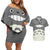 Totoro - My Neighbor Totoro Couples Matching Off Shoulder Short Dress and Hawaiian Shirt Anime Style