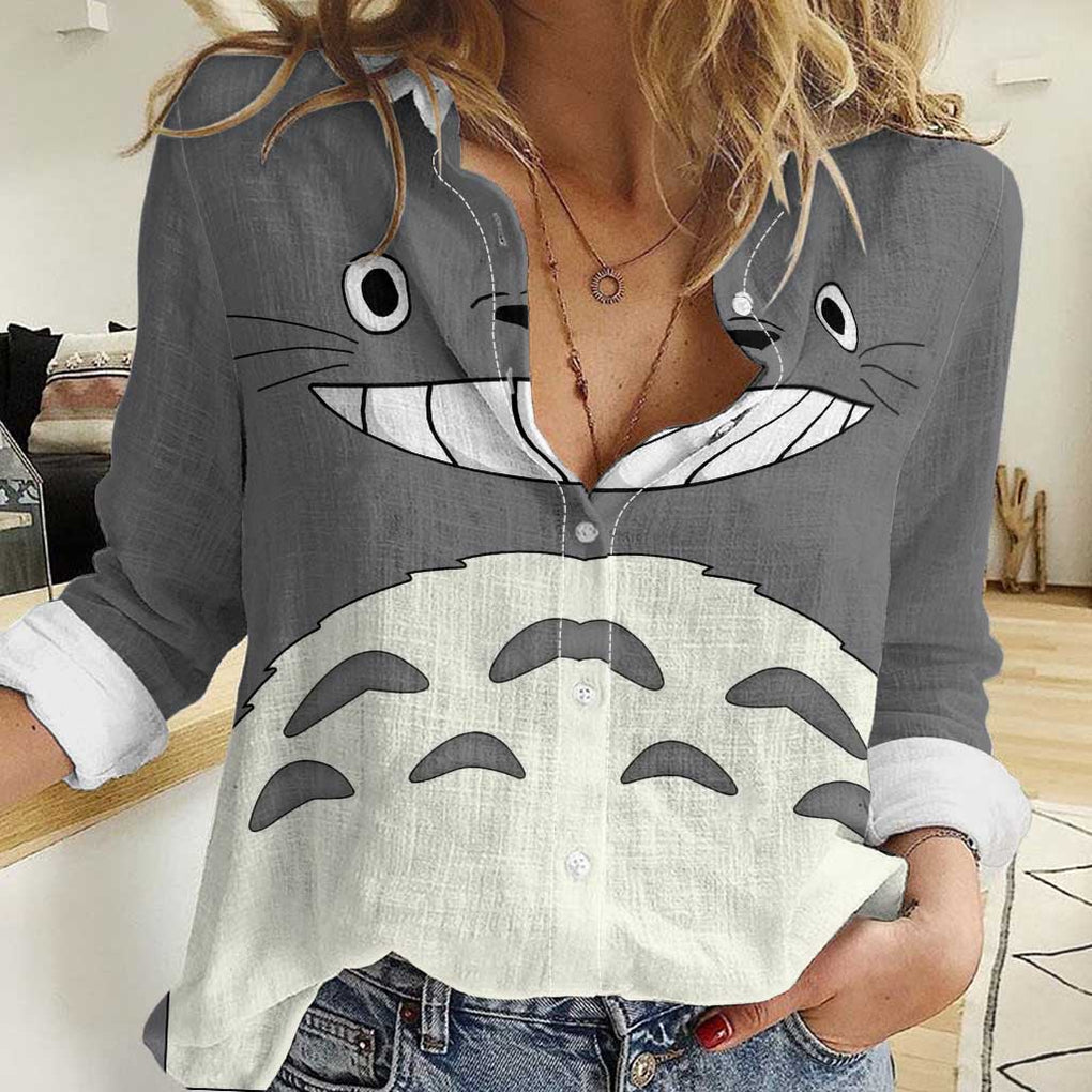 Totoro - My Neighbor Totoro Women Casual Shirt Anime Style