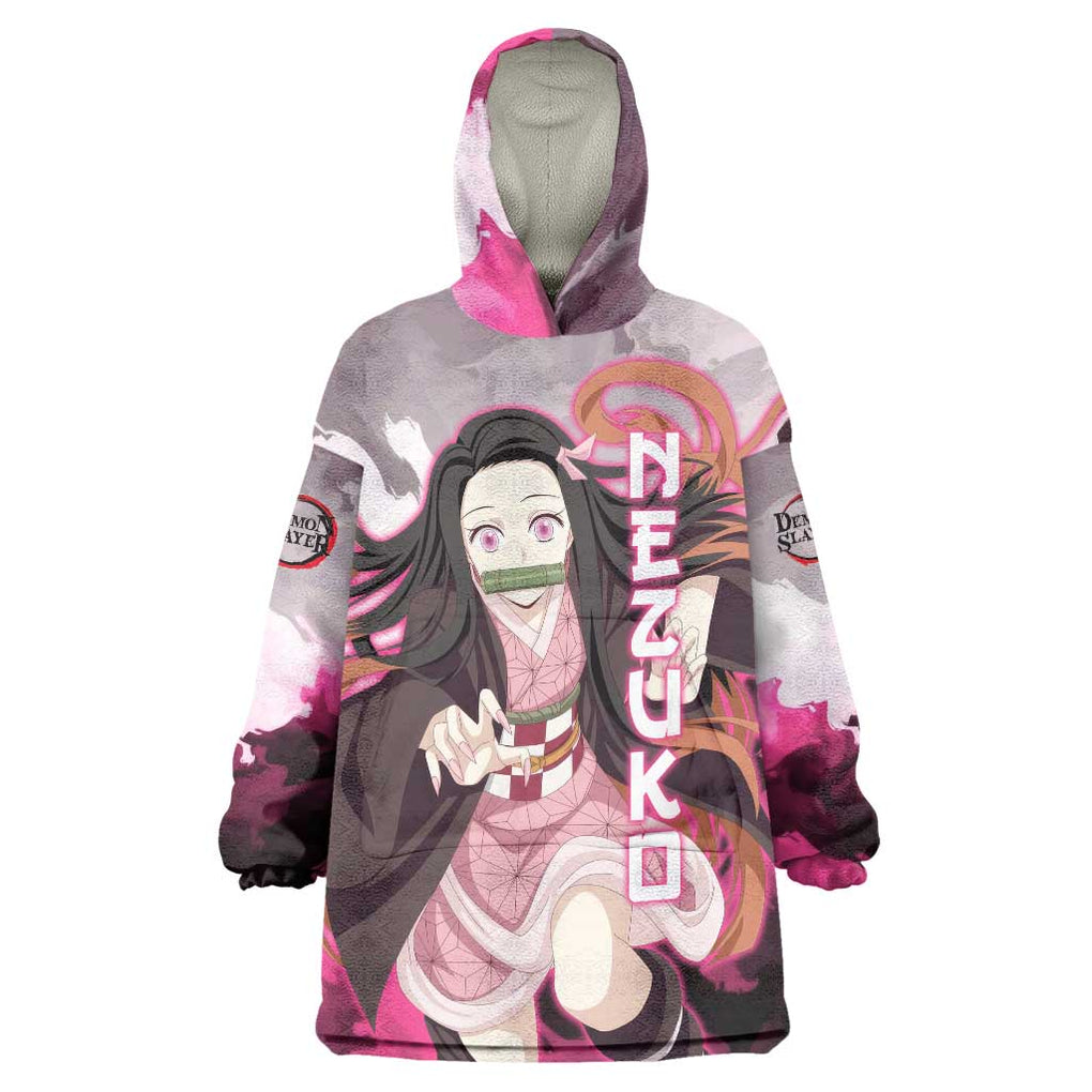 Nezuko - Demon Slayer Wearable Blanket Hoodie Anime Style