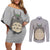 Totoro My Neighbor Totoro Couples Matching Off Shoulder Short Dress and Long Sleeve Button Shirt Ghibli Anime Style