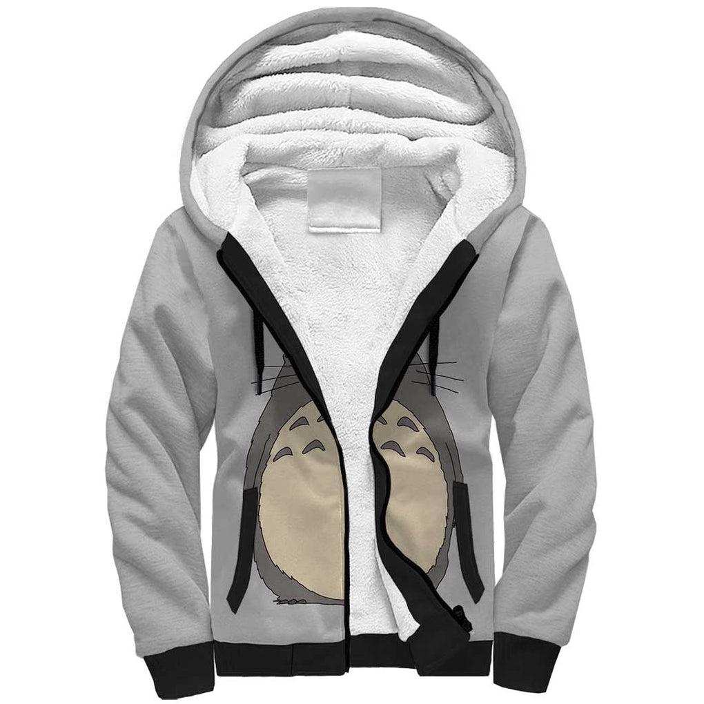 Totoro My Neighbor Totoro Sherpa Hoodie Ghibli Anime Style