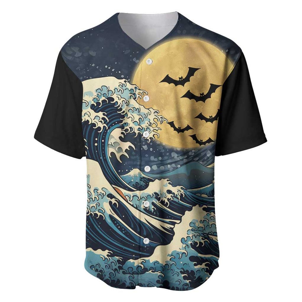 Kanagawa Wave Janpan Halloween Baseball Jersey Japan Art Style