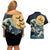 Kanagawa Wave Janpan Halloween Couples Matching Off Shoulder Short Dress and Hawaiian Shirt Japan Art Style