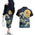 Kanagawa Wave Janpan Halloween Couples Matching Off The Shoulder Long Sleeve Dress and Hawaiian Shirt Japan Art Style