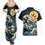 Kanagawa Wave Janpan Halloween Couples Matching Summer Maxi Dress and Hawaiian Shirt Japan Art Style