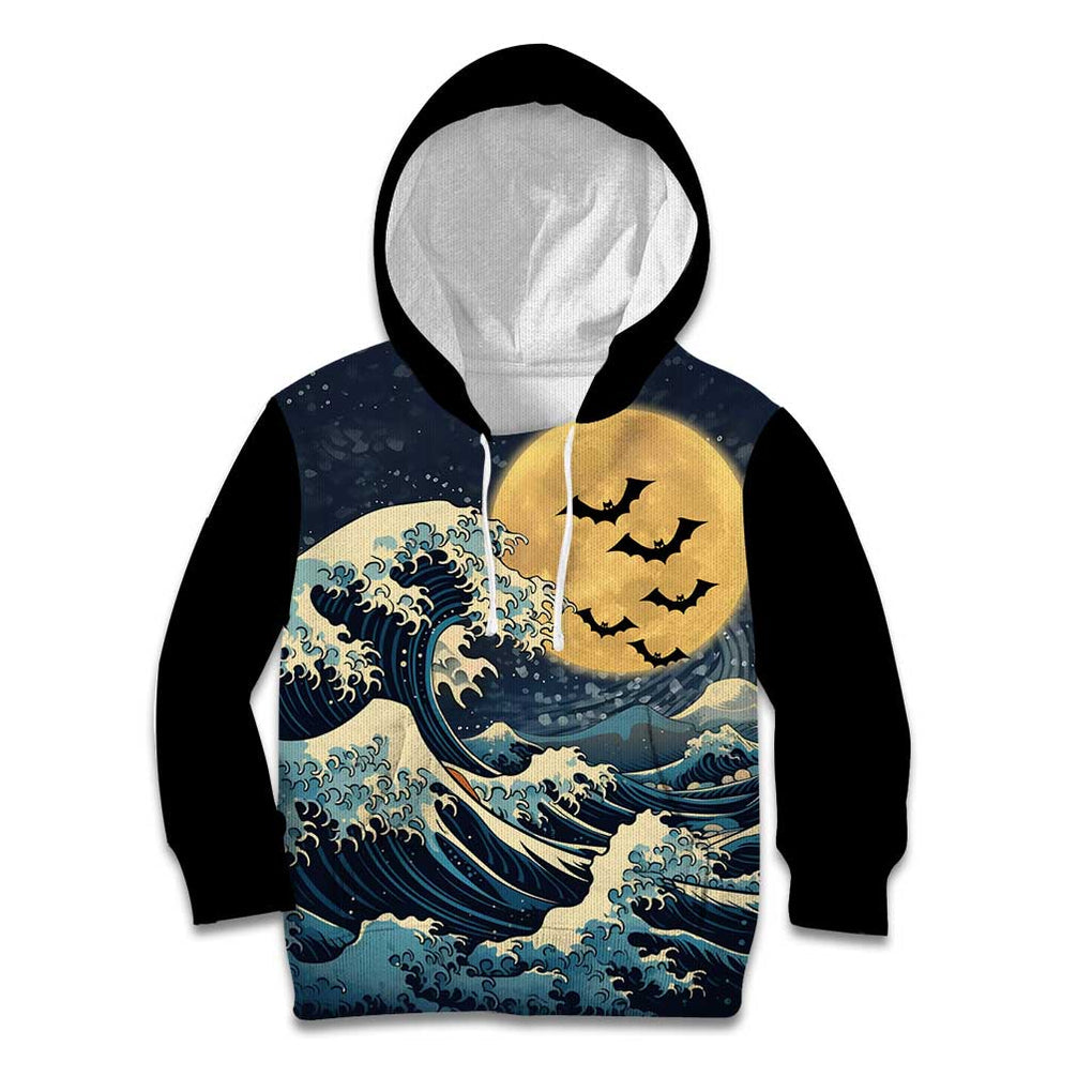 Kanagawa Wave Janpan Halloween Kid Hoodie Japan Art Style