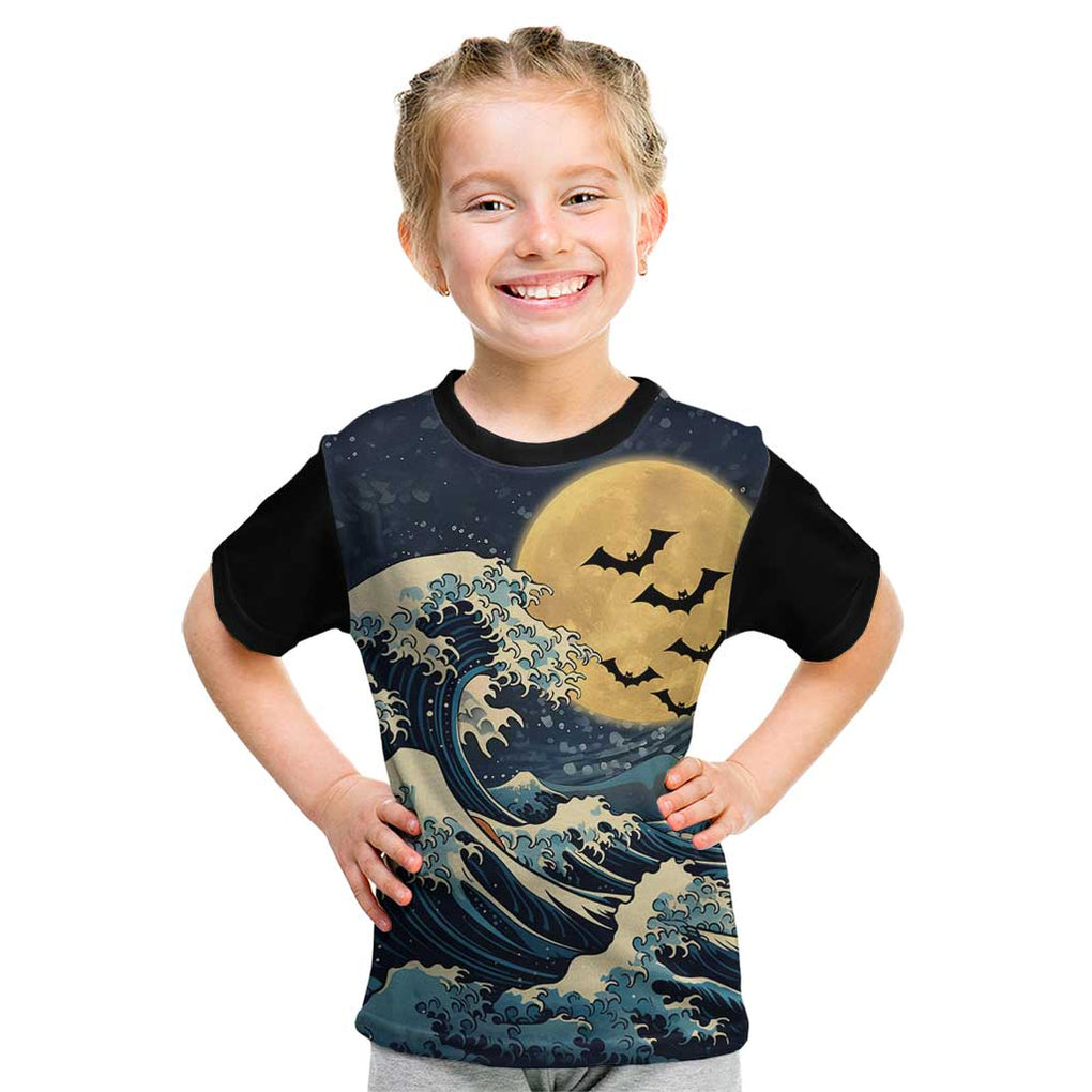 Kanagawa Wave Janpan Halloween Kid T Shirt Japan Art Style