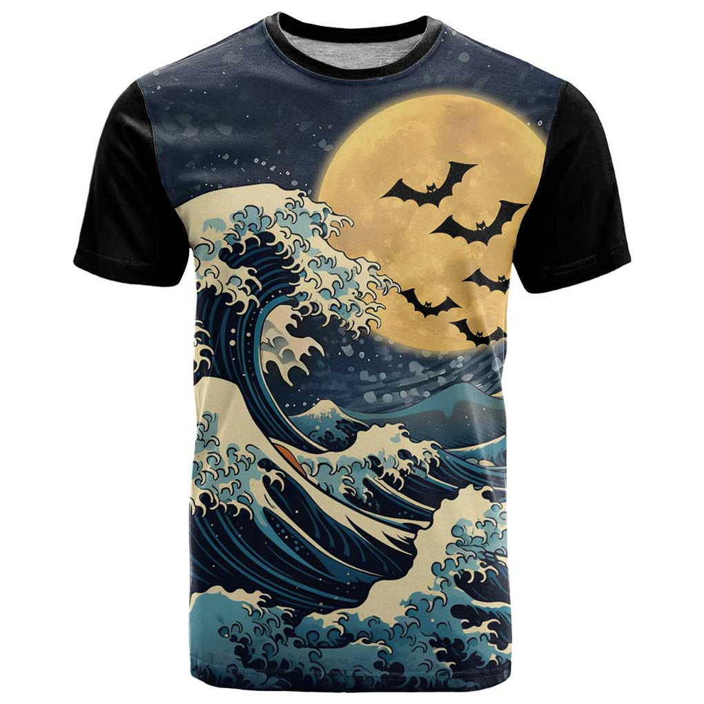 Kanagawa Wave Janpan Halloween T Shirt Japan Art Style