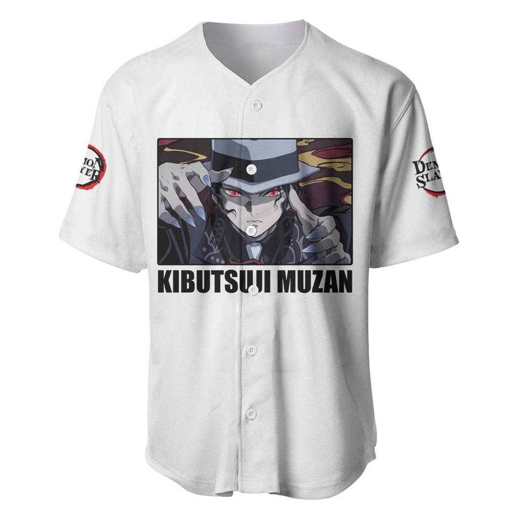 Muzan Kibutsuji - Demon Slayer Baseball Jersey Anime Style