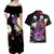 Kaneki Ken Tokyo Ghoul Grunge Couples Matching Off Shoulder Maxi Dress and Hawaiian Shirt Anime Style