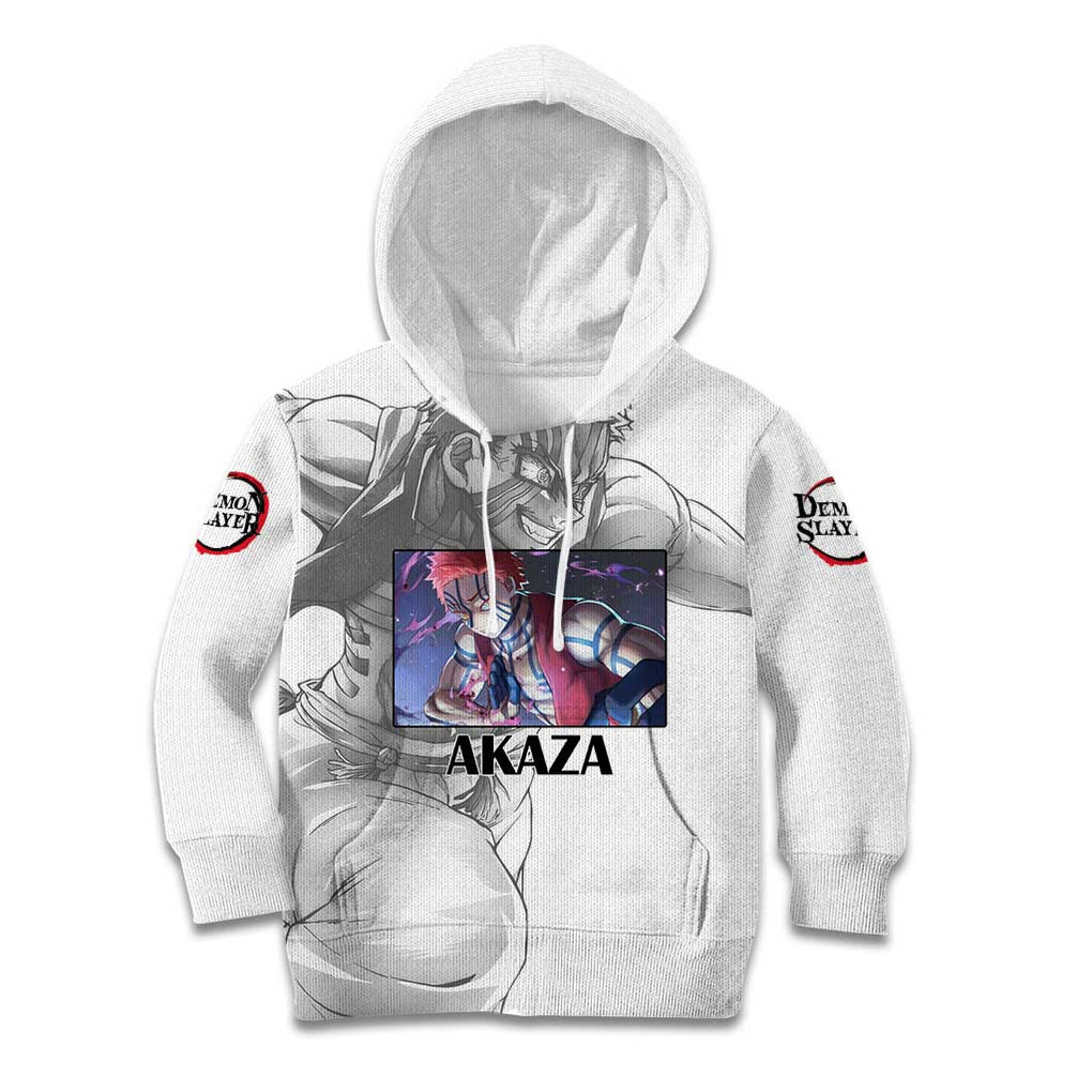 Akaza - Demon Slayer - Kimesu no Yaiba Kid Hoodie Japan Art Style