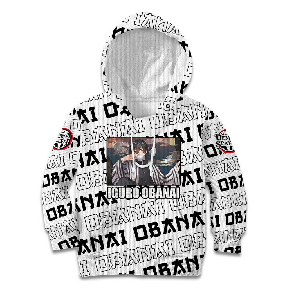 Iguro Obanai - Demon Slayer Kid Hoodie Anime Style