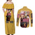 Soul Evans Soul Eater Couples Matching Off Shoulder Maxi Dress and Long Sleeve Button Shirt Anime Style