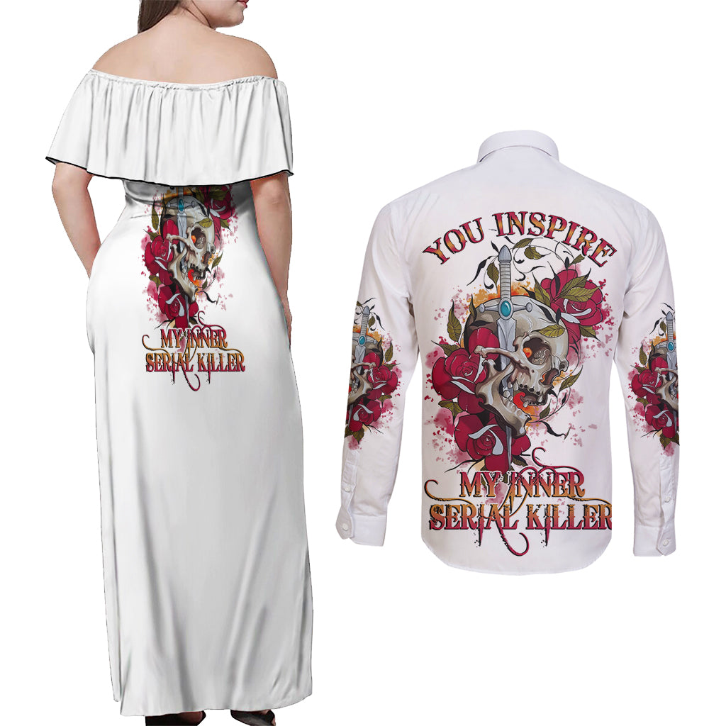 you-inspire-my-inner-serial-k-skull-rose-couples-matching-off-shoulder-maxi-dress-and-long-sleeve-button-shirt