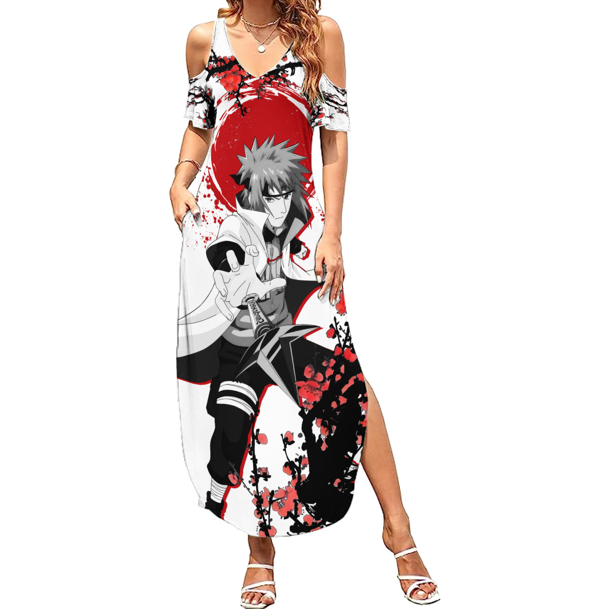 Minato Namikaze - Japan Style Anime Summer Maxi Dress