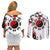 Hinata Hyuuga - Japan Style Anime Couples Matching Off Shoulder Short Dress and Long Sleeve Button Shirt