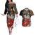 Giant Titan - Attack On Titan Couples Matching Off The Shoulder Long Sleeve Dress and Hawaiian Shirt Attack On Titan