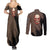 Giant Titan - Attack On Titan Couples Matching Summer Maxi Dress and Long Sleeve Button Shirt Attack On Titan