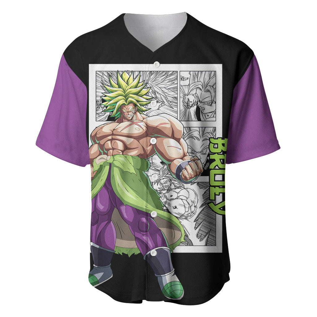 Broly Legendary SSJ Baseball Jersey Dragon Ball Mix Anime Manga