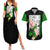 Tien Shinhan Couples Matching Summer Maxi Dress and Hawaiian Shirt Dragon Ball Mix Anime Manga